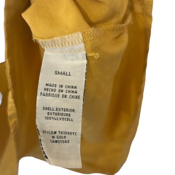 Thread + Supply Yellow/Gold Summer Shirt Dress -Small - Picture 2 of 5